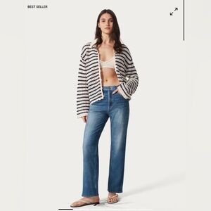 rag & bone Blue Straight Leg Jeans